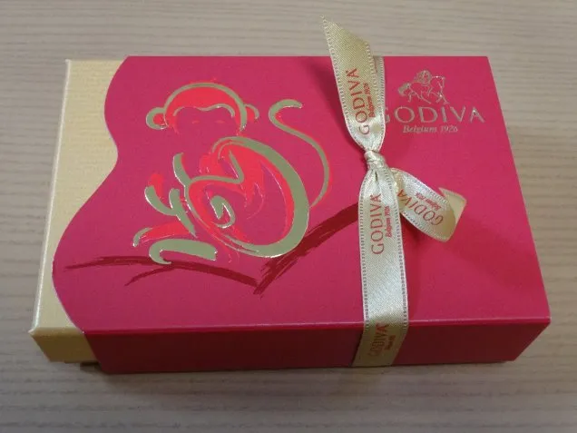 申年のチョコレート 箱（ゴディバ）