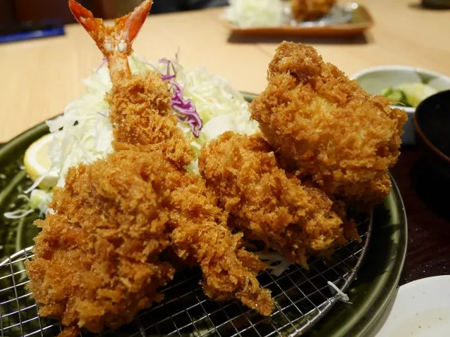 かき盛り合わせ御飯 かつ皿（とんかつ 和幸）