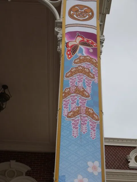 柱の旗（ディズニー夏祭り 2016）