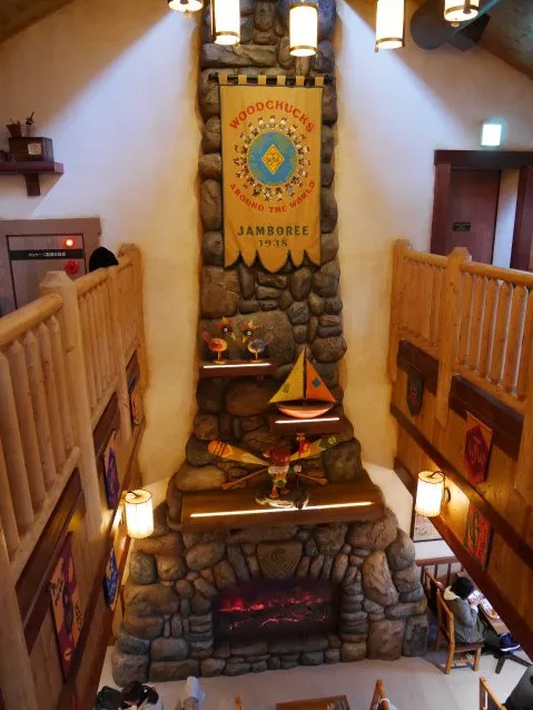 暖炉（キャンプ・ウッドチャック・キッチン）