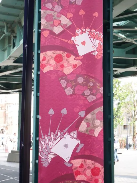 高架下 和柄トランプ兵旗（ディズニー七夕デイズ）