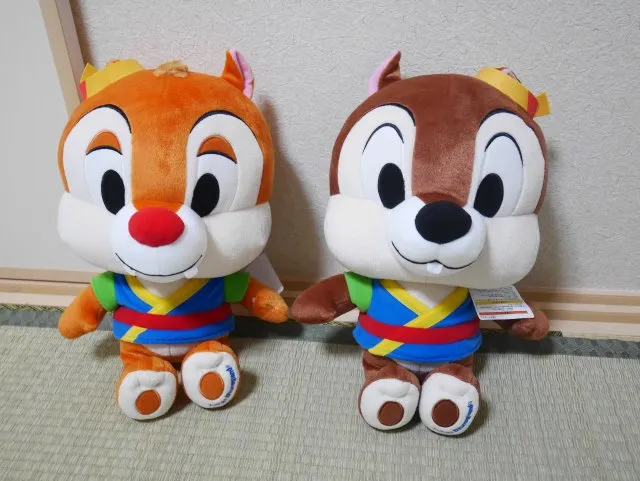 チップとデールのぬいぐるみ景品（ジャングルカーニバル）