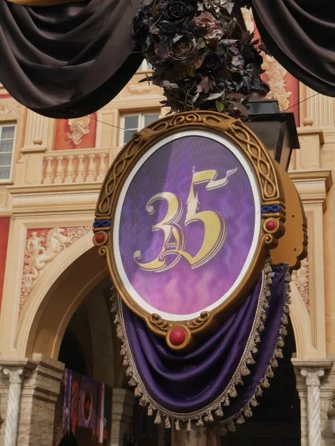 35周年街灯飾り（ディズニー・ハロウィーン 2018）