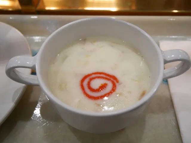 ベーコンとベジタブルのクリームスープ(プラザパビリオン・レストラン)