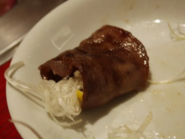 タンしゃぶ 白髪ねぎ巻き（焼肉トラジ）