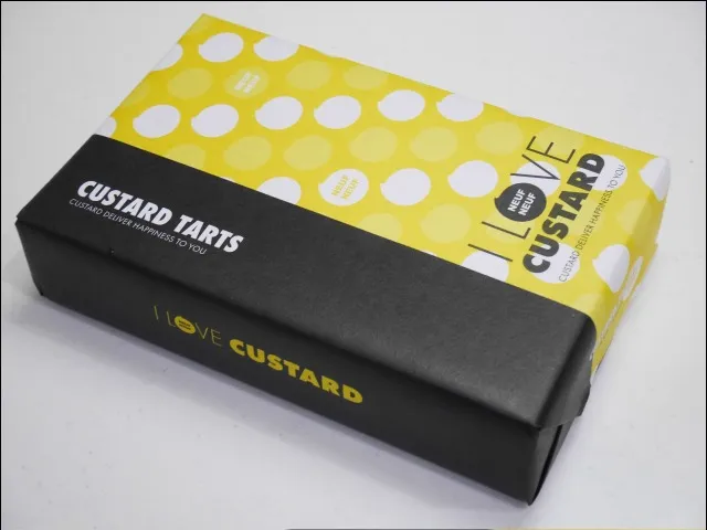 カスタードタルト 箱(I LOVE CUSTARD NEUFNEUF)