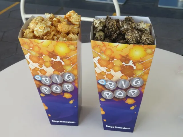 BBポップコーン　キャラメル＆チーズポップコーンとクッキークリームポップコーン（ビッグポップ）