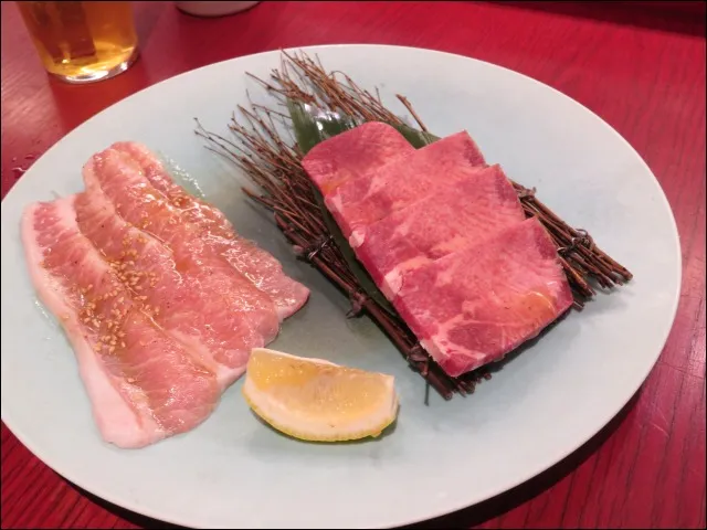 牛タン＆トントロ 合い盛（焼肉トラジ）