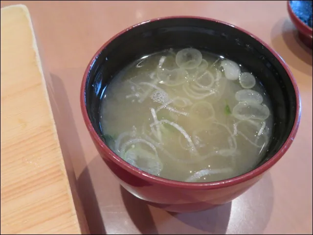 おまかせにぎり 味噌汁(築地玉寿司)