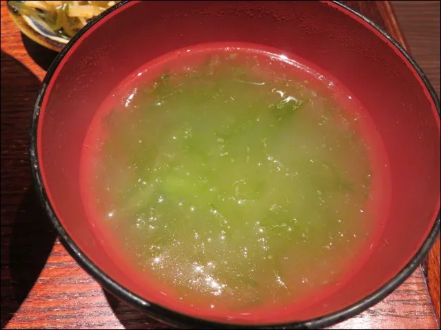 付け合わせの汁物（海人酒房）