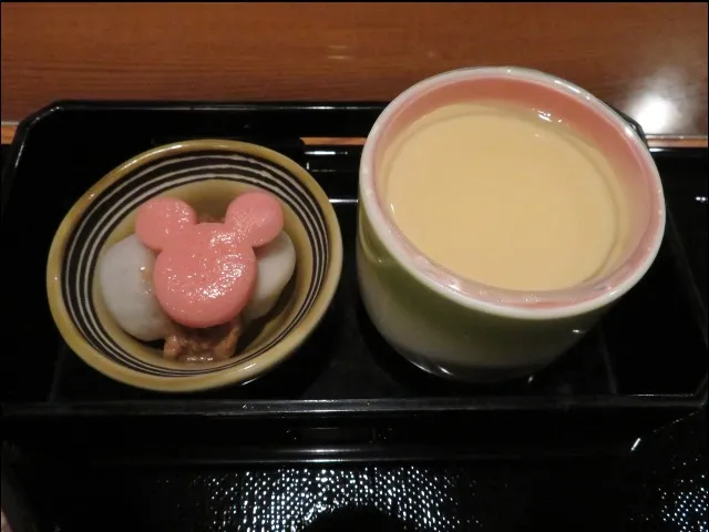 小鉢と茶碗蒸し（れすとらん北齋）