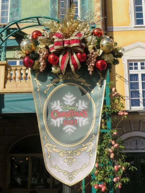 雪の結晶の旗（ディズニー・クリスマス 2022）
