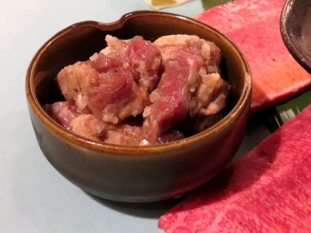 タン3種盛 タンスジ小皿（焼肉トラジ）