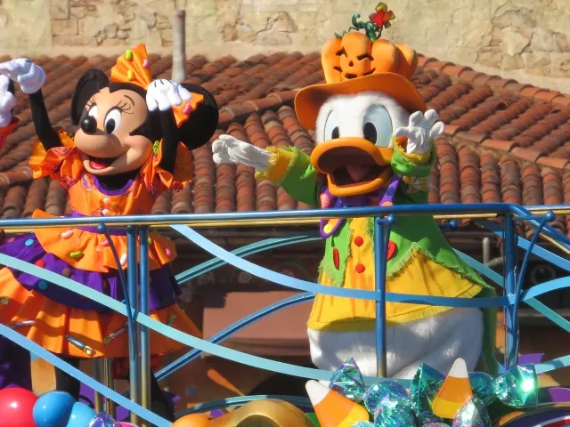 ミニー、ドナルド（ディズニー・ハロウィーン・グリーティング）