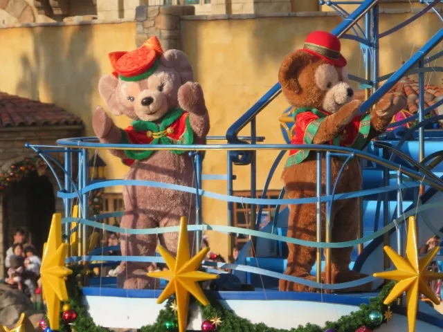 ダッフィーとシェリーメイ（ディズニー・クリスマス・グリーティング）