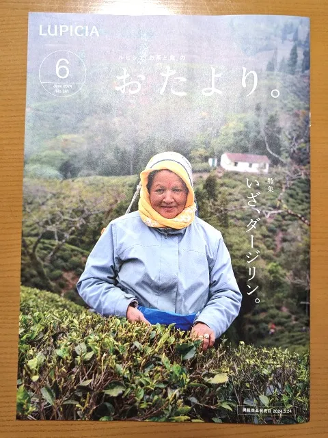 おたより。誌6月号「いざ、ダージリン。」 表紙（ルピシア）