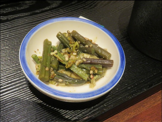 うな重と蕎麦 付け合わせ