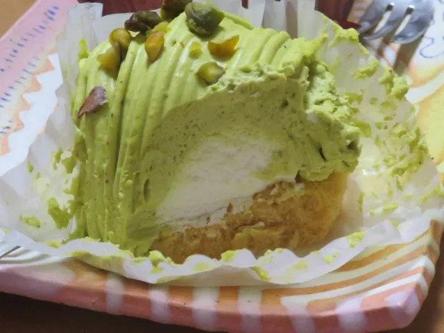ピスタチオモンブラン 断面（ブラン・ブラン）