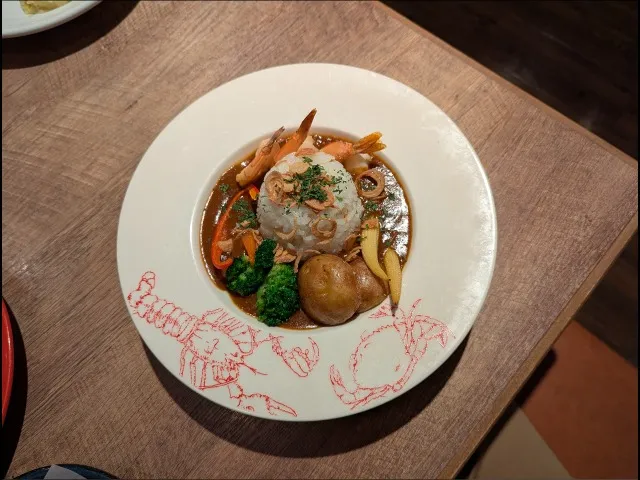 シュリンプ&ベジタブルカレー(RED LOBSTER)
