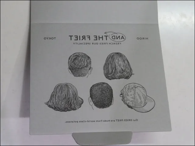 ギフトボックス ミニ 箱蓋裏(AND THE FRIET)