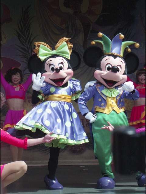 ミニーとミッキー（ミッキーのアドベンチャーランド・マルディグラ）