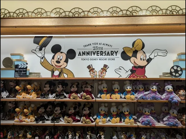 25TH ANNIVERSARY 幕(ディズニーストア)