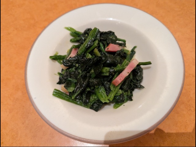 ほうれん草のソテー（サイゼリヤ）