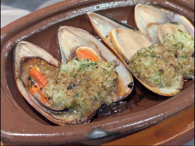 ムール貝のガーリック焼き（サイゼリヤ）