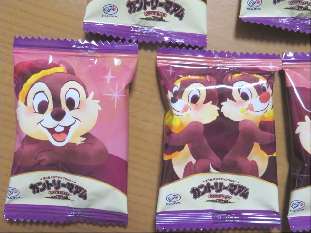カントリーマアム チップ＆デール スイートポテト チョコチップクッキー 個装（ディズニーストア）