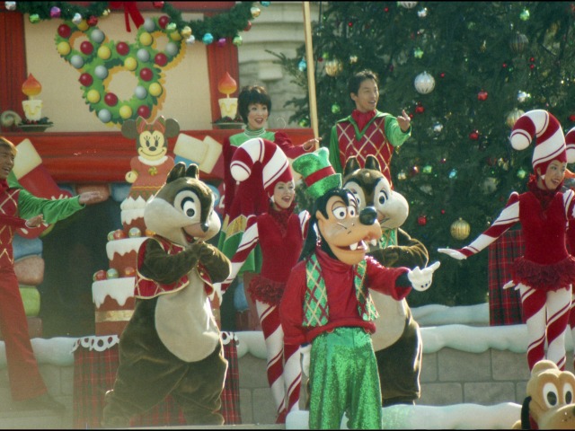 チップ、グーフィー、デール、プルート（ミッキーのクリスマスプレゼント）