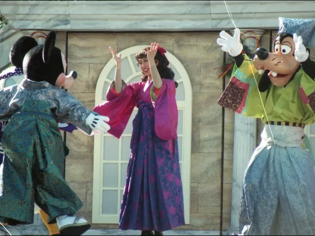 ミッキーとグーフィー（ニューヨーク“お正月”グリーティング）