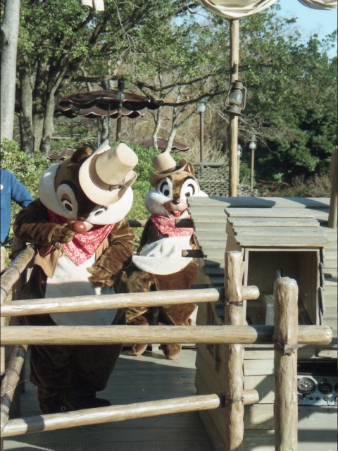 いかだのデールとチップ（ウエスタンランド）