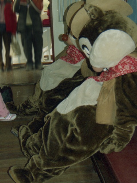 デールとチップ（蒸気船マークトウェイン号）