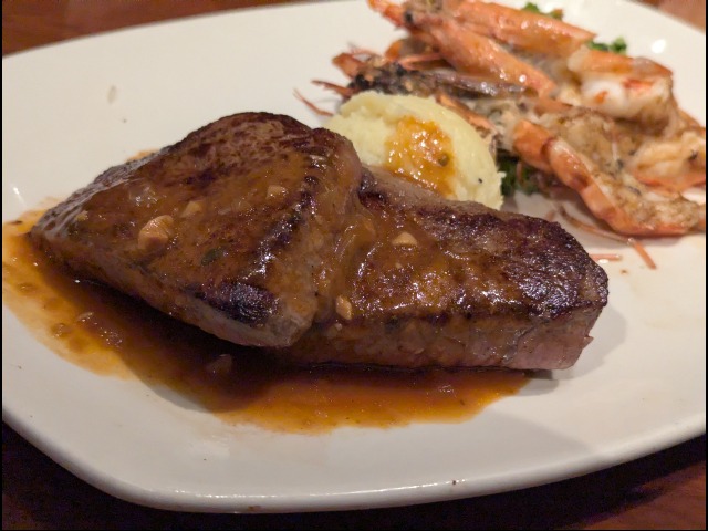 リブアイステーキ250g（温野菜・マッシュポット付）（OUTBACK STEAKHOUSE）