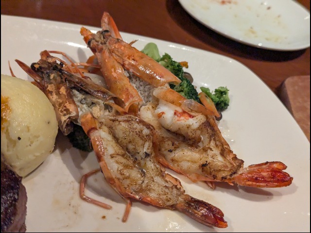 グリルシュリンプ2尾（OUTBACK STEAKHOUSE）