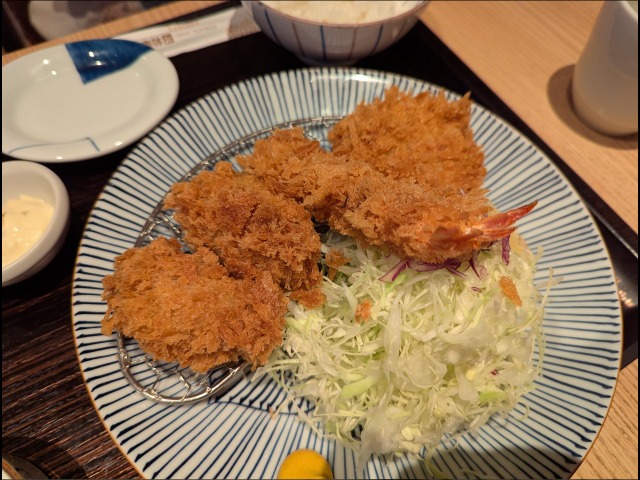 かき盛合せ御飯 かつ皿(とんかつ 和幸)
