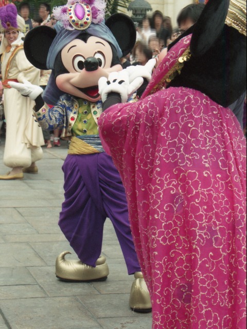 ミッキーとミニー（アラジンのホールニューワールド）
