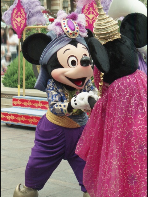 ミッキーとミニー（アラジンのホールニューワールド）