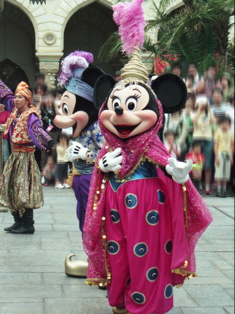 ミッキーとミニー（アラジンのホールニューワールド）