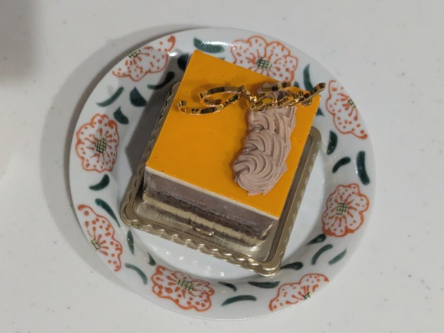 ショコラ オランジュ 上面（DALLOYAU）