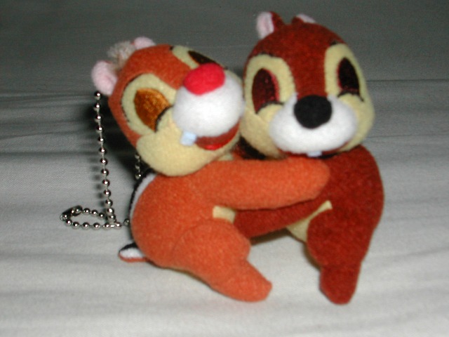 ボールチェーン付きチップとデール ぬいぐるみ