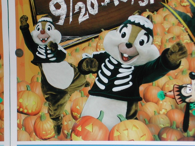 JRのディズニーポスター チップとデール