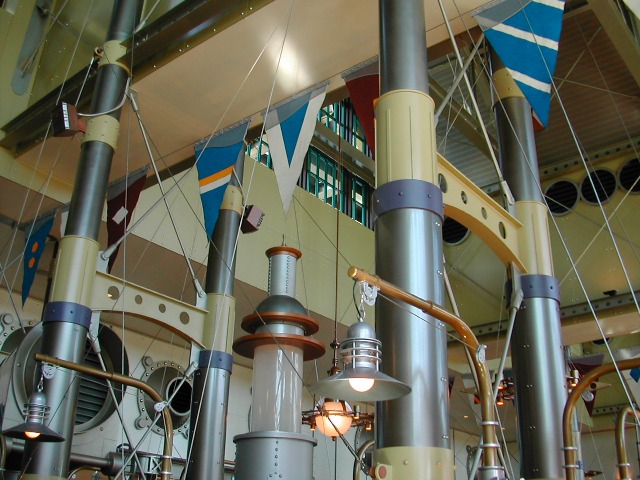 マストを使った飾り(ホライズンベイ・レストラン)