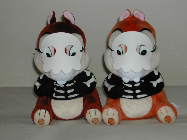 チップとデールのホネホネ笑いぐるみ お面装着