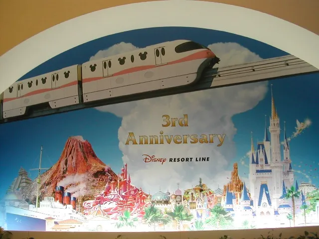 パネル（ディズニーリゾートライン 3rd Anniversary）