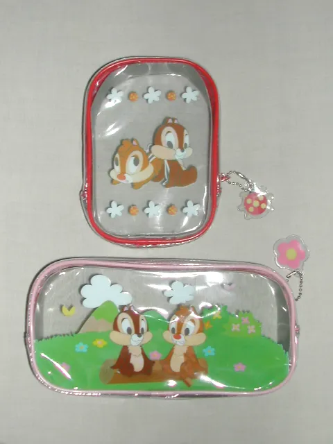 透明ポーチ チップとデール