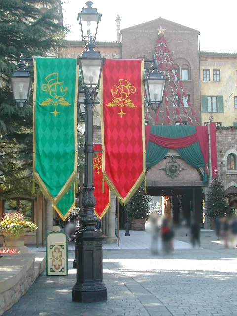 旗飾り ミッキーとミニー（ハーバーサイド・クリスマス 2004）