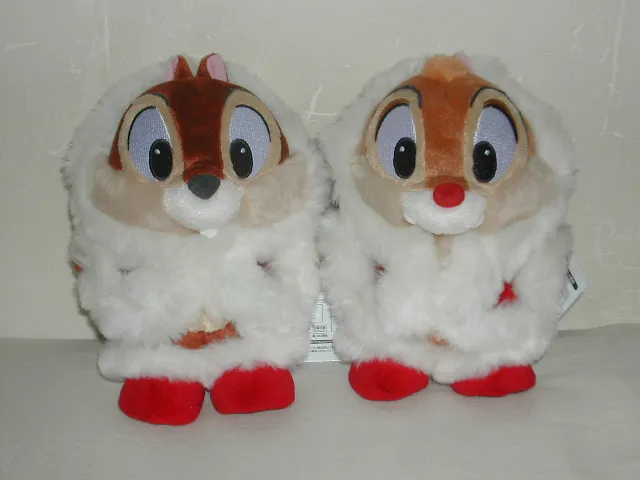 モコモコぬいぐるみ チップとデール 赤靴下