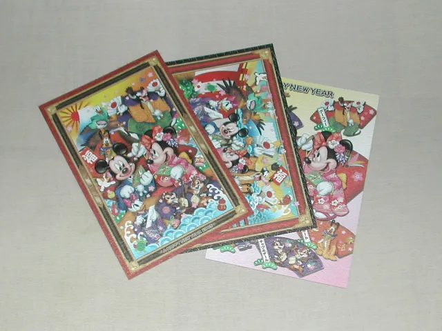 お正月ポストカード3種