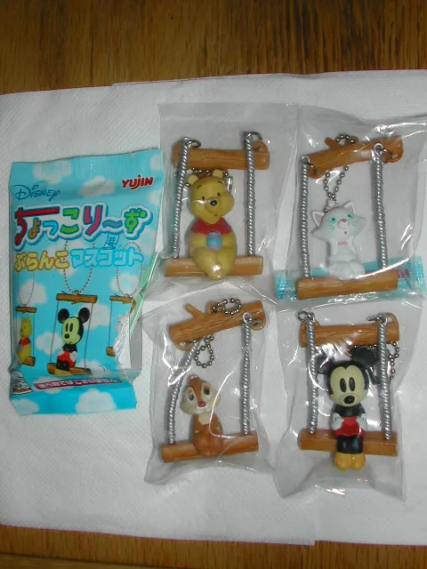 Yujin ちょっこりーず プー、マリー、デール、ミッキー